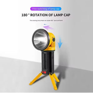 Portable High <strong>Lumens</strong> USB Rechargeable Waterproof Handheld <strong>LED</strong> Camping Lights with Foldable Tripod Stand for Camping Hiking - Product Image 3