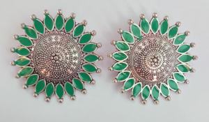 Acheter des boucles d'oreilles de qualité supérieure serties de boucles d'oreilles plaquées argent Bijoux pour femmes par les exportateurs indiens - Product Image 4