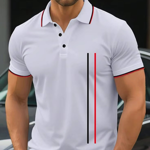 Classic Men's Polo <b>T</b> <b>Shirt</b> with Polo <b>Collar</b> Neck Design Short Sleeve Comfortable Daily Wear Fashion <b>T</b> <b>Shirt</b> - Product Image 1