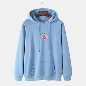 Haute Qualité 500 GSM Coton Épais Blanc Plaine Lourd Surdimensionné Hoodies No String Unisexe Logo Personnalisé Plus La Taille Hommes Hoodies - Product Image 1