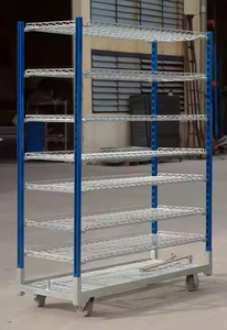 Versatile Greenhouse Plant Display <b>Trolley</b> Custom Steel Cart <b>for</b> Commercial Use - Product Image 6