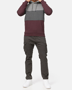 Sweat à capuche de saison d'hiver Design de couleur à trois tons Service OEM Solide de haute qualité Fait sur mesure 100% Polyester Sweats à capuche pour hommes - Product Image 1