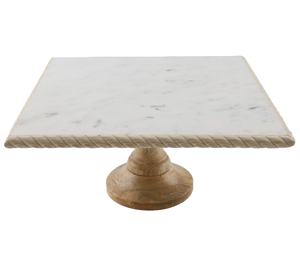 Soporte de pastel de mármol y madera Natural de alta calidad, soporte creativo moderno para pasteles y pasteles, herramienta de cocina para pasteles - Product Image 3