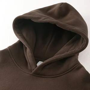 Sweat-shirt en molleton de coton lourd 380 g/m² pour homme, style streetwear hip-hop, surdimensionné, uni, sans cordon de serrage - Product Image 3