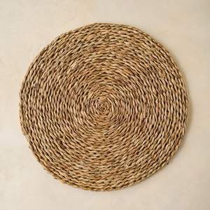 Napperons ronds élégants de jacinthe d'eau faits à la main qui respecte l'environnement pour la conception de fibre naturelle tissée par table à manger - Product Image 6