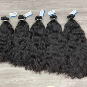 100% paquets de cheveux humains crus vietnamiens vendeur en gros extensions de cheveux alignés avec cuticules brutes paquet de cheveux crus alignés avec des cuticules - Product Image 1