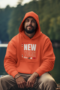 Love New York Sweats à capuche pour hommes en tissu polaire 100% coton délavé à l'acide - Product Image 3