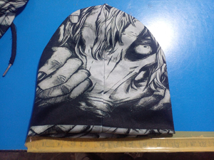 Bonnet unisexe personnalisé joyeux Noël 100% laine chaude Père Noël fourrure de renard moelleux pour adultes - Product Image 6