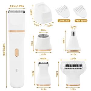 Depiladora Eléctrica 5 en 1 para Mujer, Resistente al Agua IPX7, Depiladora Facial con Carga USB, Recortadora de Bikini para Piernas y Axilas, Lavable - Product Image 3