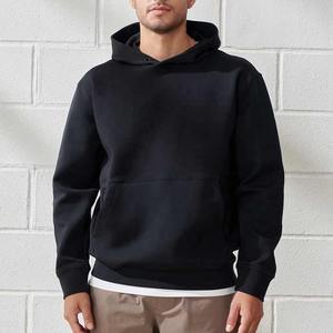 Basics coton mélangé hommes lourd pull à capuche 400 Gsm épais haute qualité plaine 400 Gsm polaire haute visibilité impression - Product Image 1