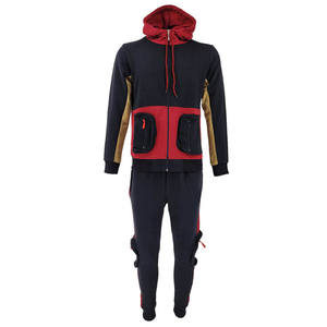 Brand New Men's Designer Activewear Tracksuit Windproof <b>Hoodie</b> & Printed Utility Joggers with Zip Pants Top and Bottoms - Product Image 2