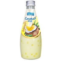 Boisson au lait de coco vietnamienne saveur fruitée dans une bouteille en verre de 290ml Échantillon gratuit de marque Tando Conception gratuite Production OEM