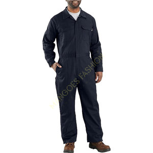 High Quality Men's Flame Resistant ANSI Class 1 Waterproof Cotton-Polyester-Silk Customized Color Logo Loose Fit Twill Coveralls - Product Image 3