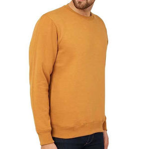 เสื้อสเวตเชิ้ตแขนยาวคอกลมผ้าฝ้ายสีทึบ - Product Image 2