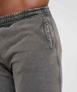 Pantalon de survêtement ample et décontracté pour hommes, pantalon baggy brodé sur mesure avec bas à revers, pantalon pour hommes lavé sur mesure - Product Image 2
