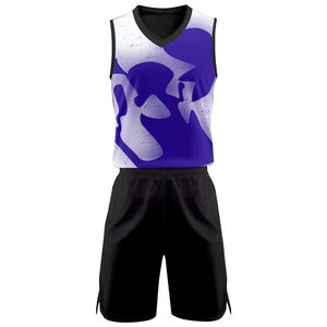 ชุดบาสเกตบอลโพลีเอสเตอร์สำหรับฝึกบาสเก็ตบอลชุดบาสเก็ตบอลดีไซน์ใหม่สำหรับมืออาชีพ - Product Image 6