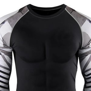 Custom Best Quality Plain <b>Mma</b> <b>Rash</b> <b>Guard</b> Long Sleeve Rush <b>Guard</b> for Men Long Sleeve Regular-Fit Compression <b>Rash</b> <b>Guard</b> - Product Image 3