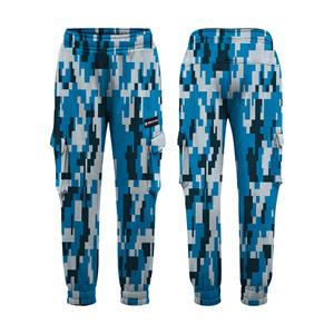 OEM/almacén disponible personalizado impreso hombres ligeros pantalones Cargo Streetwear pantalones multibolsillo Allover estampado gráfico - Product Image 4