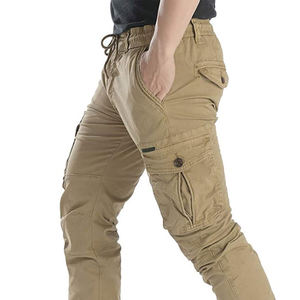 Logo personnalisé pantalon cargo droit solide pantalons de sport pour hommes pantalons cargo multi-poches de haute qualité - Product Image 5