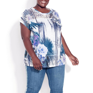 Custom Made <b>Women's</b> <b>Short</b> <b>Sleeves</b> T-<b>Shirt</b> 100% Cotton Digital Sublimation Printed Spring Season Wholesale Rate OEM Slim Fit - Product Image 3