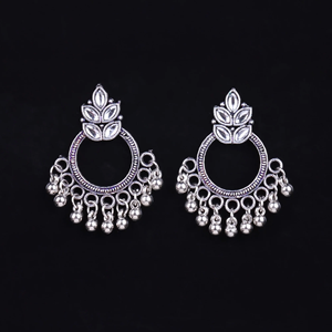 Boucles d'oreilles Design5 blanches vintage en forme de fleur, bijoux en alliage - Product Image 2
