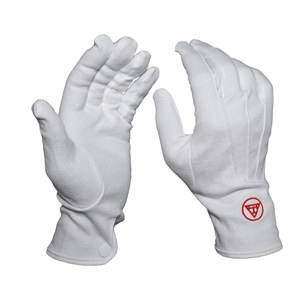 Uso masónico de alta calidad, ropa Formal para adultos, tres tendones, servicios de Iglesia, guantes de cuero blanco transpirables suaves - Product Image 1