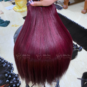 Extensiones de cabello humano Remy de color personalizado suave sin procesar hueso recto vietnamita resaltar pelucas para paquetes de trama Genius - Product Image 5