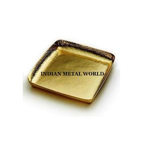 Bandeja de servicio de latón puro con forma hexagonal más vendida para cocina casera y uso de restaurantes por Indian Metal World - Product Image 6