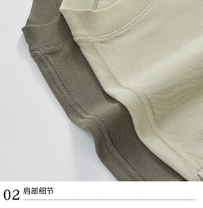 Personalizado de alta calidad Puff Impresión logotipo de algodón pesado liso en blanco de gran tamaño Unisex de talla grande de peso pesado 270g camiseta para hombres - Product Image 6