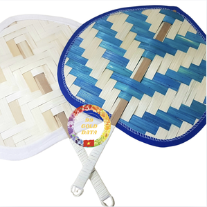 พัดไม้ไผ่ทำด้วยมืองานฝีมือช่างฝีมือเวียดนามวัสดุธรรมชาติตกแต่งพัดลมระบายความร้อนของขวัญของที่ระลึกทางวัฒนธรรมแบบดั้งเดิม - Product Image 1