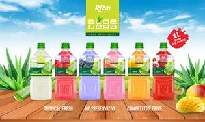 Fábrica moderna OEM/ODM Refresh 1L Aloe Vera Bebida con pulpa Puré con sabor a arándano en embalaje de botella - Product Image 6