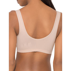 Logo personnalisé femmes soutien-gorge de sport d'entraînement de gymnastique soutien-gorge doux respirant course Yoga avec fermeture éclair - Product Image 6