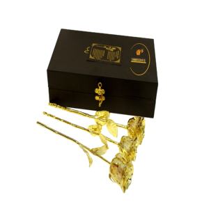 Rosa Roja Natural Bañada en Oro de 24k con Caja de Regalo, Rosa con Hoja de Oro Puro de 24K, Decorativa para Pintar - Product Image 6