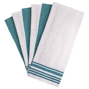 ผ้าเช็ดครัวลายวาฟเฟิลแบบสองสีสั่งทำพิเศษ ผ้าฝ้าย 100% รับผลิตแบบ OEM ODM ขั้นต่ำน้อย ขายส่งจากโรงงานโดยตรง - Product Image 1