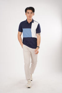 Polos de alta calidad para hombre, cuello levantado, manga corta, nuevo patrón sólido de moda para polos, cajas de cartón de fábrica de Vietnam - Product Image 2