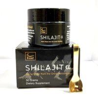 Résine de Shilajit Pur de l'Himalaya Certifiée en Laboratoire, Riche en Acide Fulvique et Plus de 85 Oligo-éléments, Shilajit Original 15g pour Hommes et Femmes
