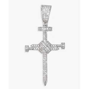 Pendentif Croix en Or 14K et Moissanite – Bijou Premium pour Style et Élégance - Product Image 2