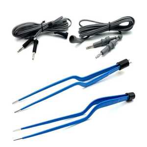 US-Bayonet Bipolar Forceps Insulated Reusable & <b>Silicon</b> Cable CE ISO Approved Exceptional Quality <b>Tools</b> - Product Image 2