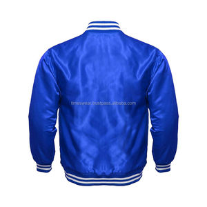 Veste bomber de baseball pour homme / Veste en satin - Product Image 3