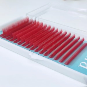 Promade Handmade Eyelash Extensions 0.10 Mixed 8-15mm Red Fans 15mm-17mm Length 0.15mm Boxed Shampoo Product <b>Model</b> YY Made - Product Image 5