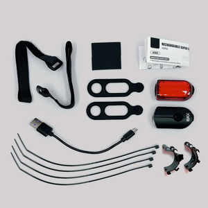 A2002 USB recargable plástico LED bicicleta luz con IPX4 impermeable para bicicleta - Product Image 5