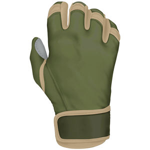 Cabretta-Guantes de bateo de béisbol de cuero, puños cortos, transpirables, duraderos, con logotipo personalizado, para entrenamiento, competición, 2017 - Product Image 5