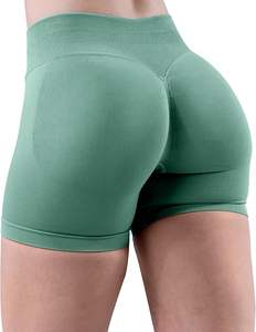 Yoga extensible pour femmes avec poches latérales Short de yoga taille croisée Gym active 100% polyester avec qualité élevée et supérieure - Product Image 3