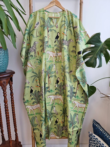 Pur coton caftan indien bloc imprimé fleuri confortable maternité Kimono décontracté en mousseline de soie couverture pour printemps vêtements de nuit pour femmes - Product Image 4