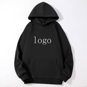 เสื้อฮู้ดดี้โอเวอร์ไซส์สำหรับฤดูหนาว ปักโลโก้ ผ้าฝ้าย 350 กรัม เสื้อสเวตเชิ้ตผู้ชาย คุณภาพสูง ชุดวอร์ม น้ำหนักมาก พิมพ์ลาย - Product Image 1