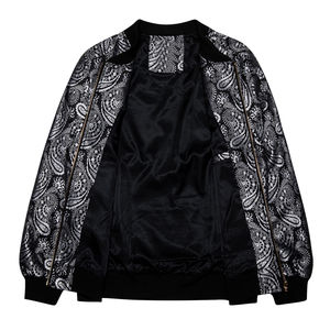 Chaqueta Bomber Sólida para Hombre, Ligera y Atractiva, con Mangas Completas, Bolsillos con Cremallera, para Adultos, Chaquetas Unisex para Usar en Invierno - Product Image 3