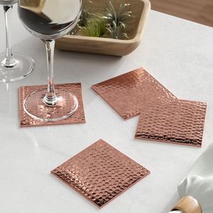 Copper <b>Coaster</b> For Hot And Cold Beverages Providing Eco Friendly And Long Lasting Table Protection - Product Image 1