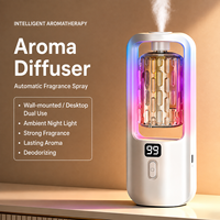Diffuseur d'arômes miniature 5 vitesses pour la maison, diffuseur d'huiles essentielles 50 ml, autonomie de 15 jours, diffuseur d'arômes automatique sans eau