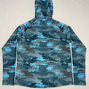 Esdy Sweats à capuche chauds pour hommes pour la pêche en plein air Sweats à capuche en polaire pour la chasse et le combat Pêche personnalisée Boutonné Manches longues Séchage rapide - Product Image 4