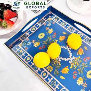 Plateau de service moderne en bois imprimé de luxe pour le restaurant et l'approvisionnement en gros de mariage - Product Image 3